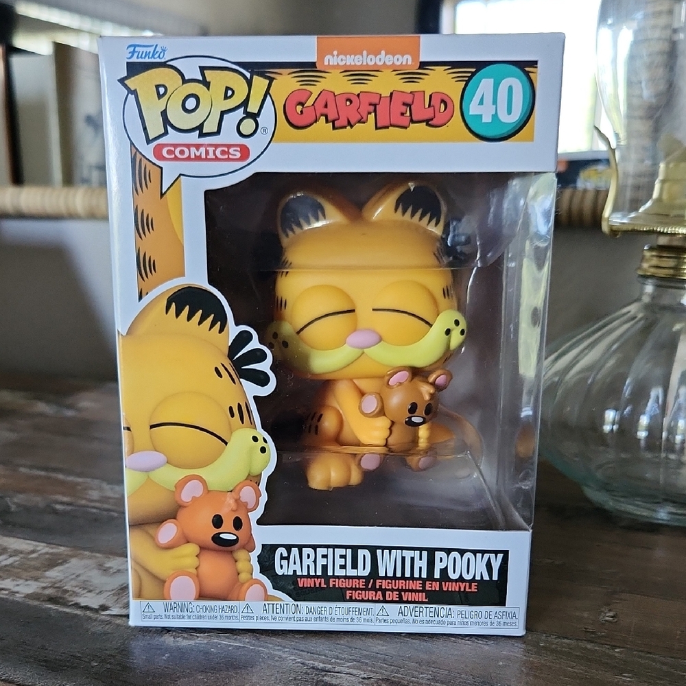 Funko Pop Garfield and Pooky Figure - Yellow and Orange